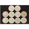 Image 1 : 10 ASSORTED FULL DATE 1930'S BUFFALO NICKELS
