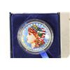 Image 1 : 1921 COLORIZED MORGAN SILVER DOLLAR IN CASE