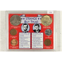 STRANGE BUT TRUE LINCOLN / KENNEDY SET AS SHOWN