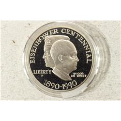 1990-P EISENHOWER CENTENNIAL PROOF SILVER DOLLAR