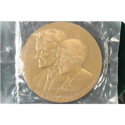 US MINT 3" BRONZE MEDAL THE REV. BILLY AND RUTH