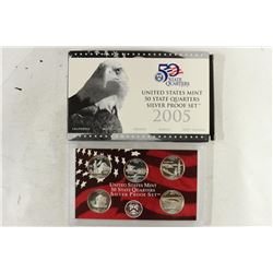 2005 SILVER US 50 STATE QUARTERS PROOF SET