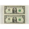 Image 1 : 2-2003-A $1 FRN'S LOW CONSECUTIVE SERIAL 'S UNC