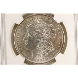 1884-O MORGAN SILVER DOLLAR NGC MS61