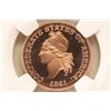 Image 1 : 1861 CONFEDERATE CENT SMITHSONIAN "RESTRIKE"