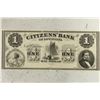 Image 1 : 1800'S CITIZENS BANK OF LOUISIANA $1 OBSOLETE BANK