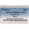 Image 3 : 1999-S SILVER DELAWARE QUARTER PCGS PR68 DCAM