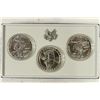 Image 1 : 1983 P/D/S US OLYMPIC 3 COIN SILVER DOLLAR SET
