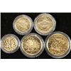 Image 2 : 1999 GOLD PLATED SET OF COINS LINCOLN CENT,