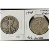 Image 1 : 1935 & 1943 WALKING LIBERTY HALF DOLLARS