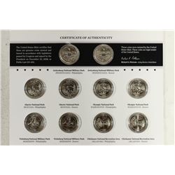 2011 AMERICA THE BEAUTIFUL QUARTERS UNC COIN SET