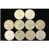 Image 2 : 10 ASSORTED 1957-1964 MEXICO .100 SILVER PESOS