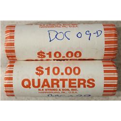 2-$10 ROLLS OF 2009-D DISTRICT OF COLUMBIA BU