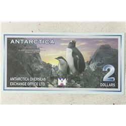 1999 ANTARCTICA $2 WITH PENGUINS CRISP UNC