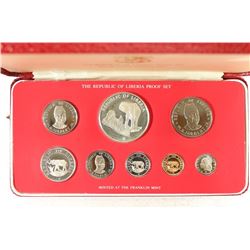 1978 REPUBLIC OF LIBERIA 8 COIN PROOF SET