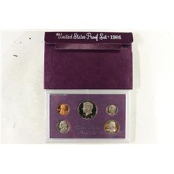 1986 US PROOF SET (WITH BOX)