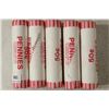 Image 1 : 5-50 CENT ROLLS OF 2009-P PRESIDENCY LINCOLN CENTS