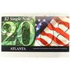 Image 2 : 2008 ATLANTA $2 SINGLE NOTES 2003-A FRN CRISP UNC