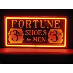 "Fortune" Shoe Neon Advertising Sign