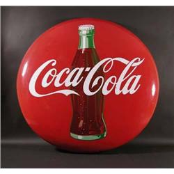 36" Coke Button with Bottle Porcelain