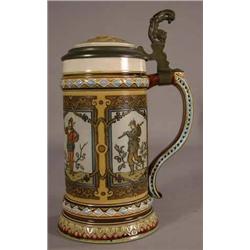Mettlach - 1/2 Liter Stein gambling