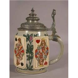 German 1/2 Liter Stein gambling
