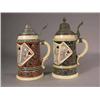 Image 1 : Two 1/2 Liter German Steins gambling