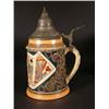 Image 2 : Two 1/2 Liter Steins With Playing Card Design gambling