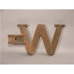 Unusual Windmill Weight, The Letter "W"