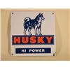 Image 1 : "Husky" Gasoline Sided Porcelain Sign