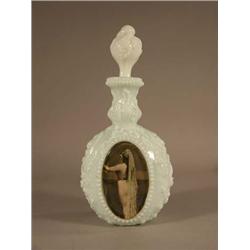 Milk Glass - 2 Sided Decanter