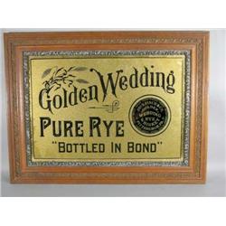 Golden Wedding Rye Whiskey Sign