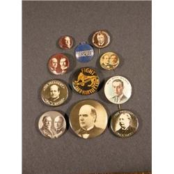 12 Very Early Political Buttons