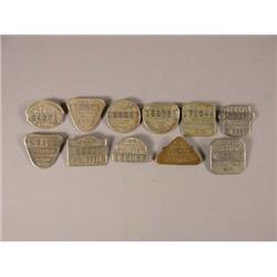 11 Indiana Chauffer Lic Badges