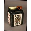 Image 1 : Ceramic Humidor With Playing Card Motif