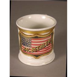 Label Under Glass Shaving Mug