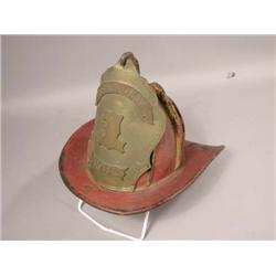 Black Firemans Helmet