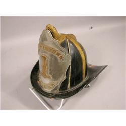 Black Firemans Helmet