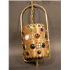 Image 1 : Copper and Brass Jewel Studded Lamp