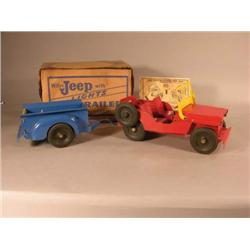 "Marx" Battery Operated Tin Toy Jeep