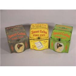 Set of 3 Sweet Cuba Tobacco Tins