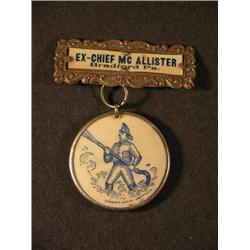 Celluloid Fire Fighting Medal