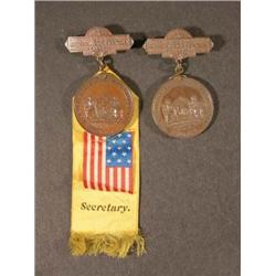 Two Fire Fighting Medals
