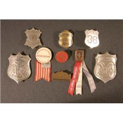 Grouping Of 9 Firemans Pins