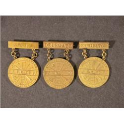 Three Fire Fighting Medals
