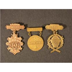 Three Fire Fighting Medals