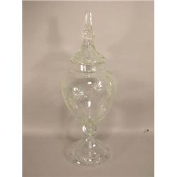 Beautiful Cut Glass Store Display Jar