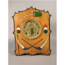 WL Gilbert Clock Co Gamblers Clock