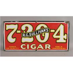 Sign For RG Sullivans 7-20-4 Cigars