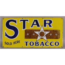 Porcelain Sign For Star Tobacco